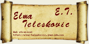 Elma Telesković vizit kartica